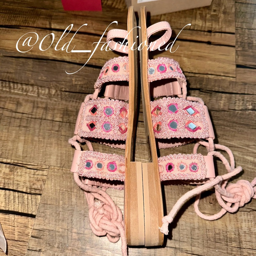 FREE PEOPLE Leather Sandals - Picture 9 of 12
